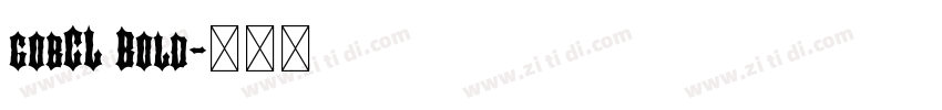 gobCL Bold字体转换
